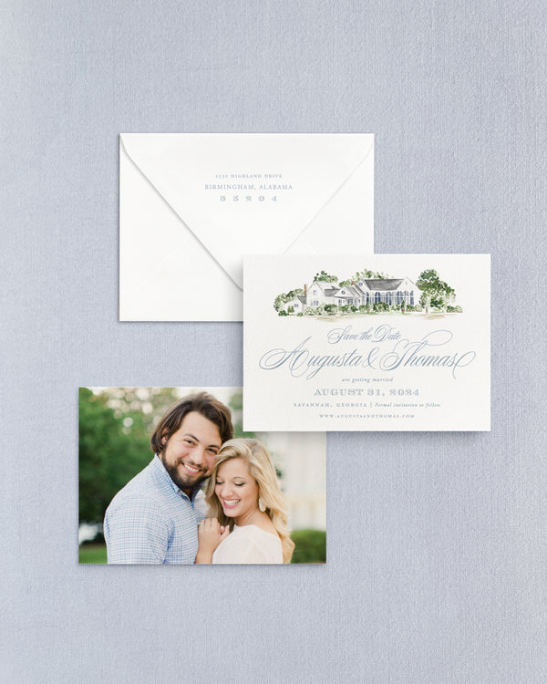Augusta Watercolor Save the Date No. 2