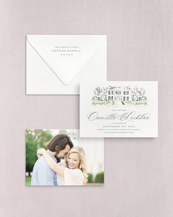 Camille Watercolor Save the Date No. 2