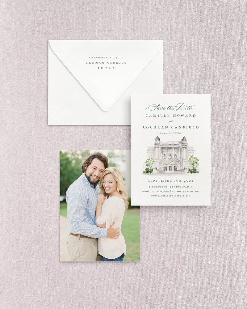 Camille Watercolor Save the Date No. 1
