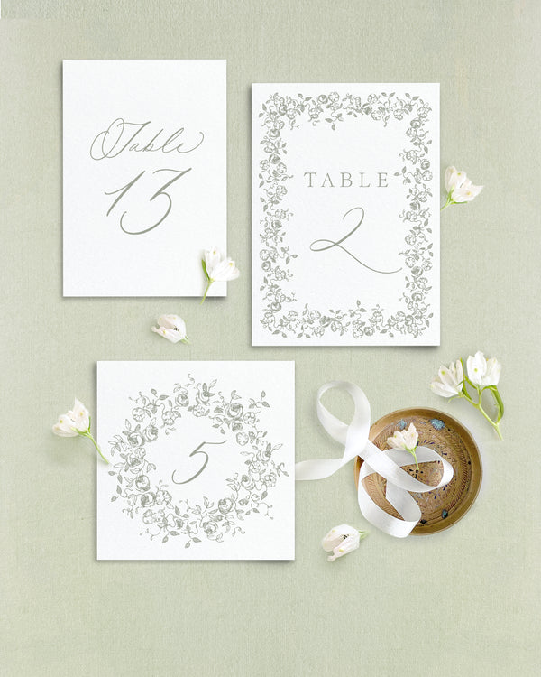 Cecilia Table Numbers