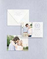 Eleanor Horizontal Photo Front Save the Date with Envelope