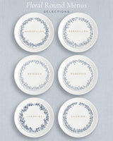 Camille Round Dinner Menus