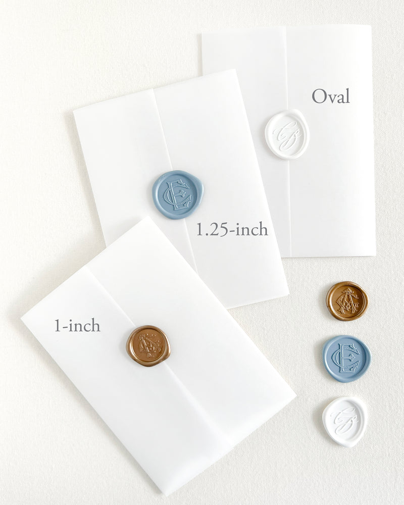 Oval 1 x 1.25" Self-Adhesive Wax Seals