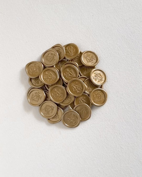Round 1" Self-Adhesive Wax Seals