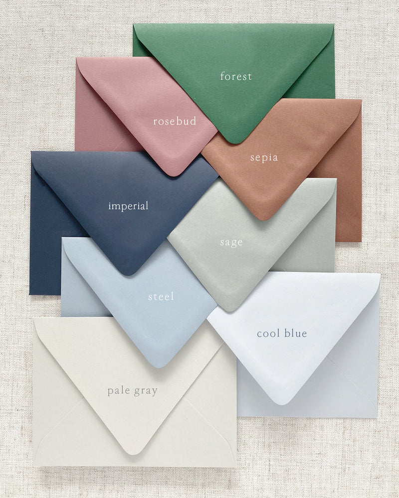 Save the Date Color Envelopes