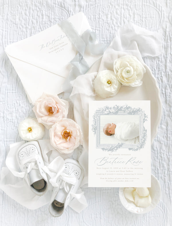 Roses and Ribbon Announcement